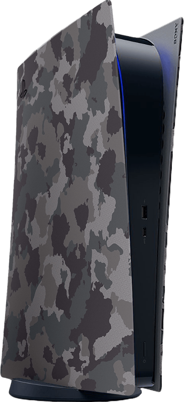 PlayStation 5 Digital Edition Console Cover - Grey Camouflage (PS5)(New) - Sony (SIE / SCE) 1500G