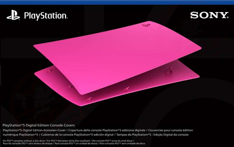 PlayStation 5 Digital Edition Console Cover - Nova Pink (PS5)(New) - Sony (SIE / SCE) 1500G