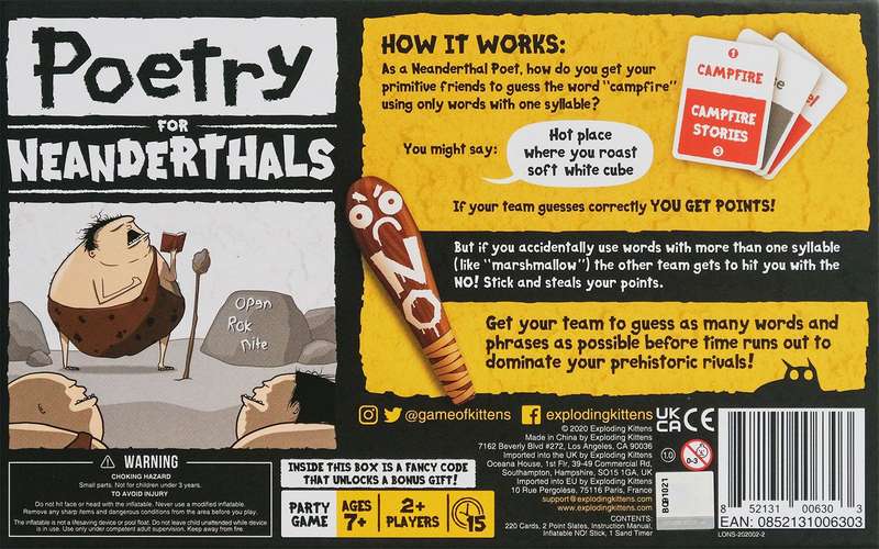 Poetry for Neanderthals (New) - The Oatmeal 650G