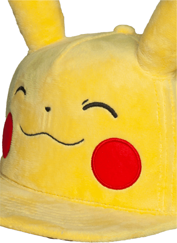 Pokemon Snapback Cap - Smiling Pikachu with Ears (New) - Bioworld / Difuzed 150G