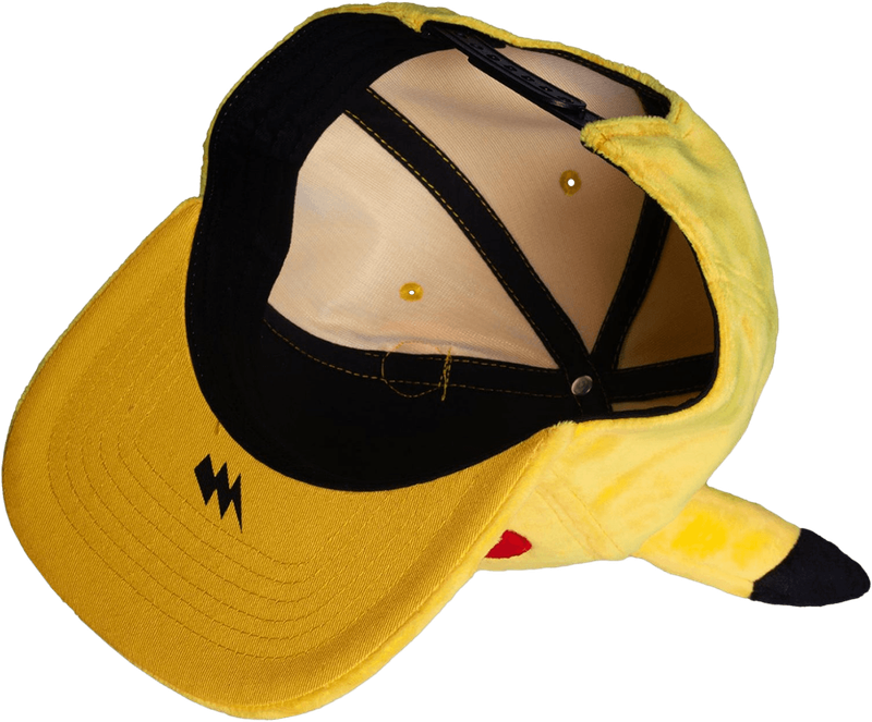 Pokemon Snapback Cap - Smiling Pikachu with Ears (New) - Bioworld / Difuzed 150G