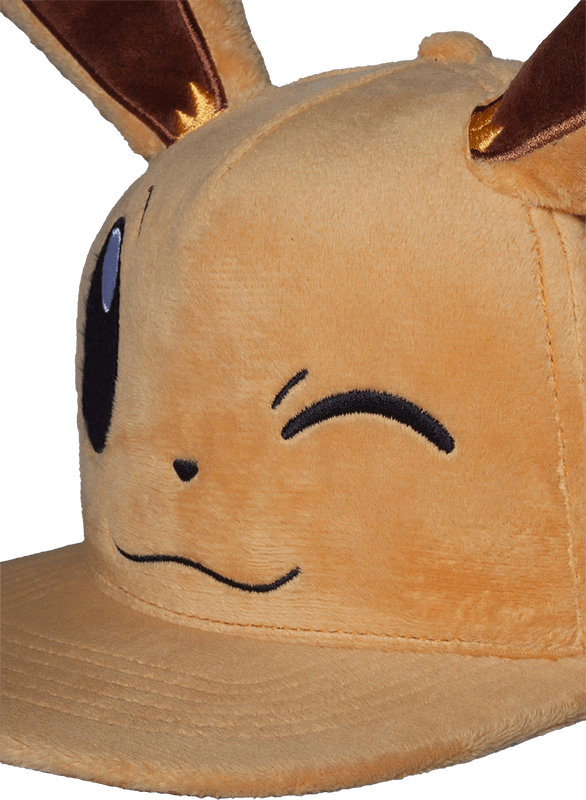 Pokemon Snapback Cap - Winking Eevee with Ears #0133 (New) - Bioworld / Difuzed 150G