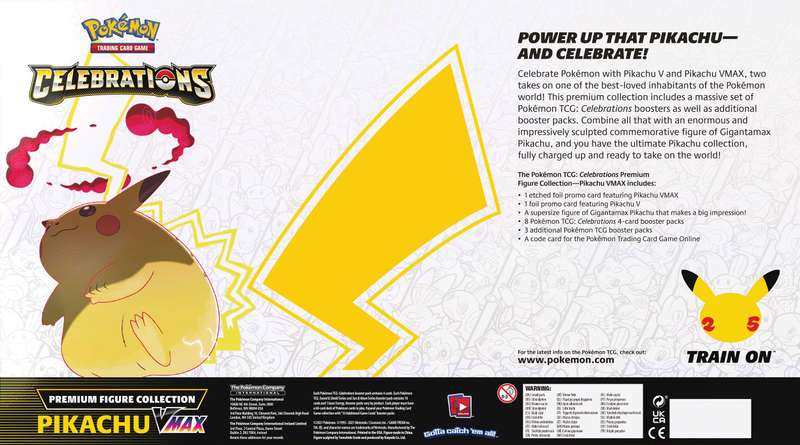 Pokemon TCG: Celebrations Premium Figure Collection - Pikachu (New) - The Pokemon Company 3000G