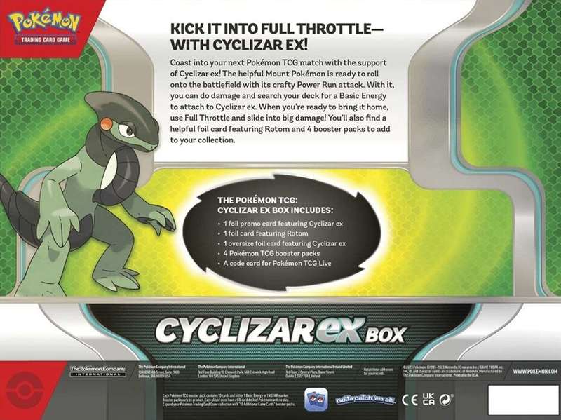 Pokemon TCG: Cyclizar ex Box (New) - The Pokemon Company 500G