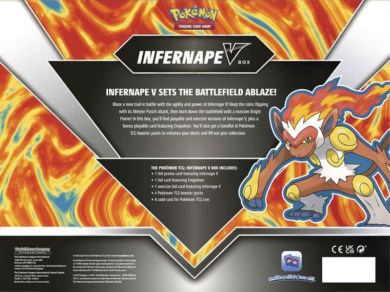 Pokemon TCG: Infernape V Box (New) - The Pokemon Company 500G
