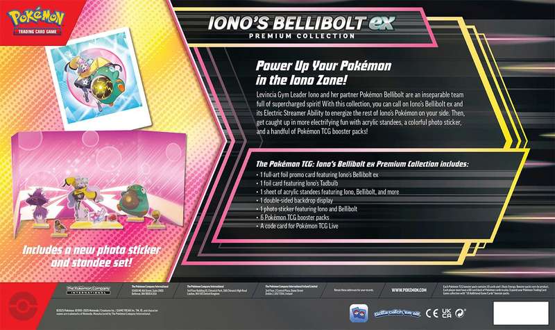 Pokemon TCG: Iono's Bellibolt ex Premium Collection (New) - The Pokemon Company 750G
