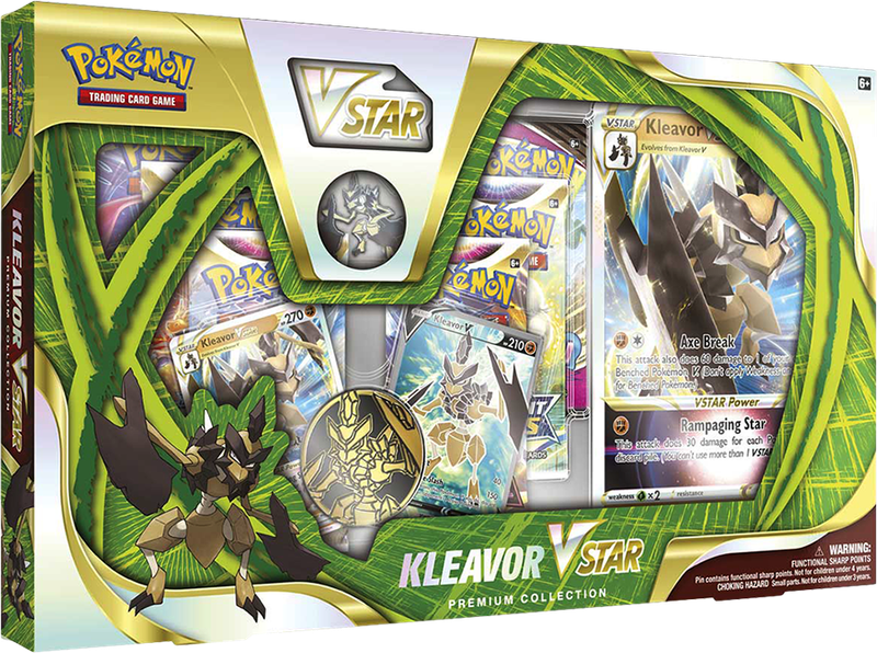 Pokemon TCG: Kleavor VSTAR Premium Collection (New) - The Pokemon Company 500G