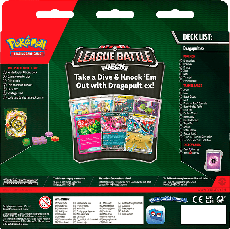 Pokemon TCG: League Battle Deck - Dragapult ex (New) - The Pokemon Company 700G