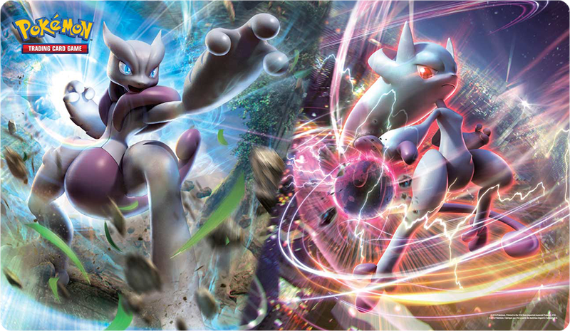 Pokemon TCG Playmat - Mega Mewtwo X and Mega Mewtwo Y (New) - The Pokemon Company 500G
