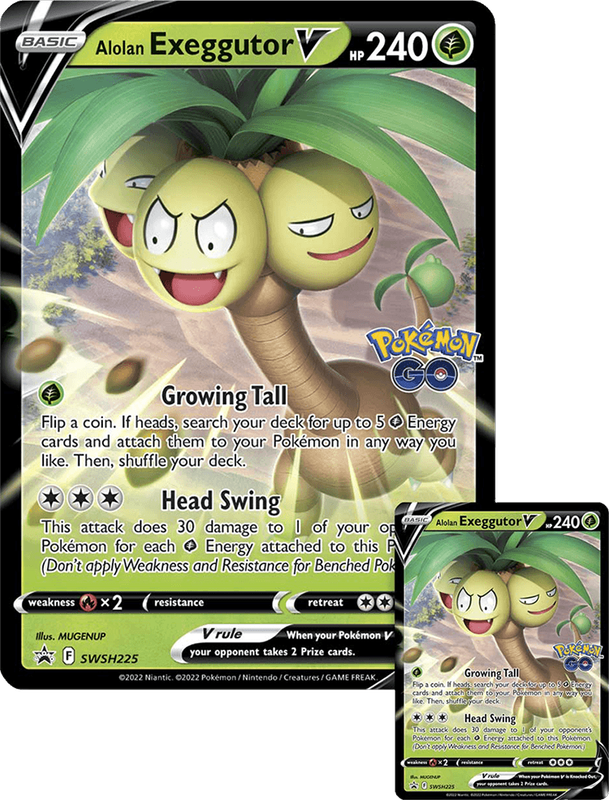 Pokemon TCG: Pokemon GO Collection - Alolan Exeggutor V (New) - The Pokemon Company 500G