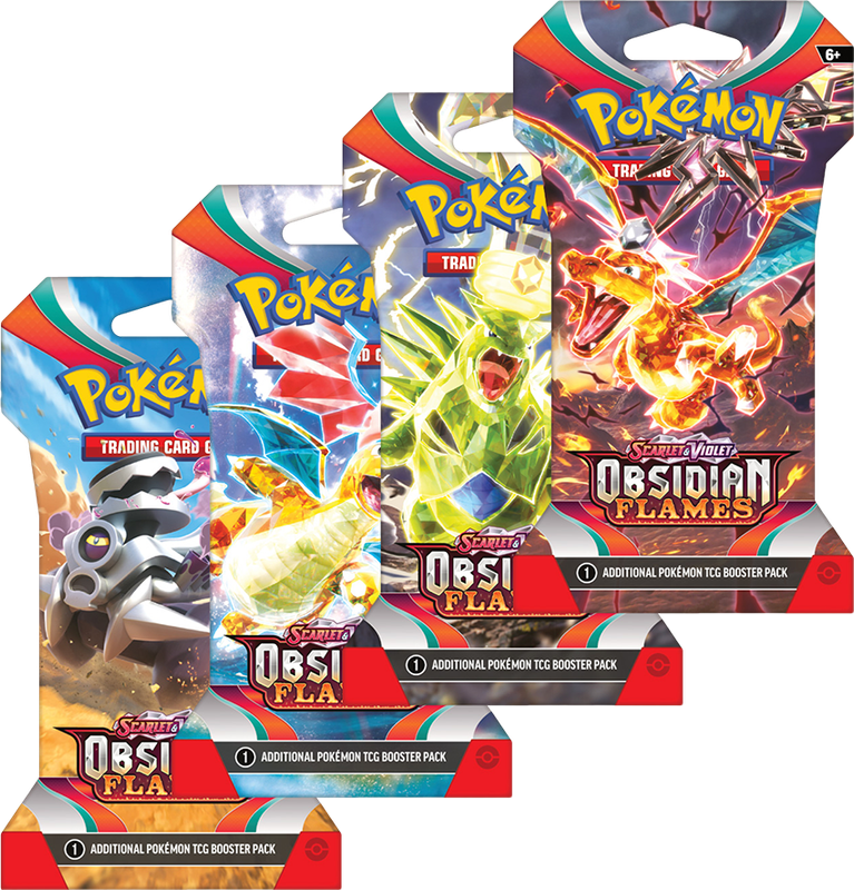 Pokemon TCG: Scarlet & Violet - Obsidian Flames Sleeved Booster Pack (New) - The Pokemon Company 50G
