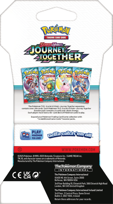 Pokemon TCG: Scarlet & Violet - Journey Together Sleeved Booster Pack (New) - The Pokemon Company