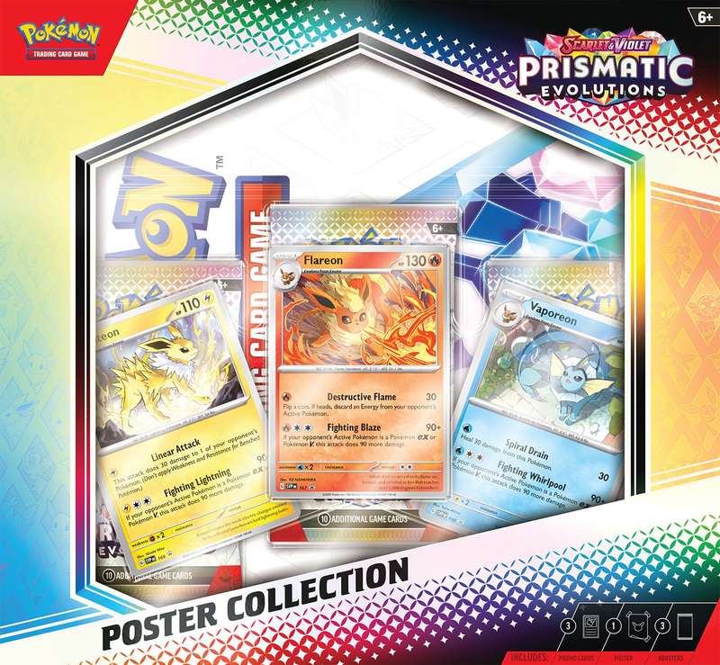 Pokemon TCG: Scarlet & Violet - Prismatic Evolutions Poster Collection (New) - The Pokemon Company