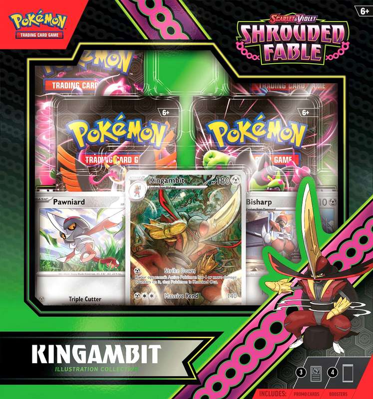 Pokemon TCG: Scarlet & Violet - Shrouded Fable Kingambit Illustration Collection (New) - The