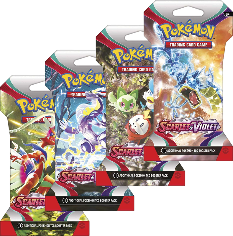 Pokemon TCG: Scarlet & Violet Sleeved Booster Pack (New) - The Pokemon Company 50G