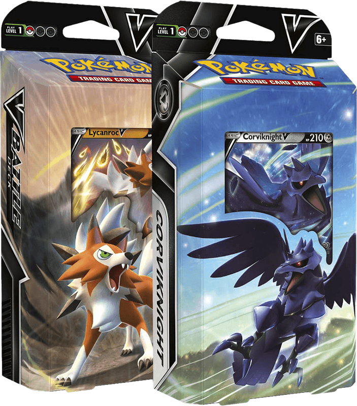 Pokemon TCG: V Battle Deck - Lycanroc V vs. Corviknight V (New) - The Pokemon Company 400G