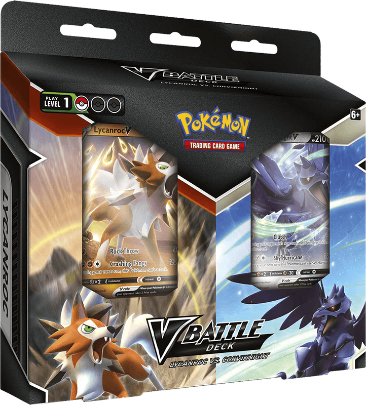 Pokemon TCG: V Battle Deck - Lycanroc V vs. Corviknight V (New) - The Pokemon Company 400G