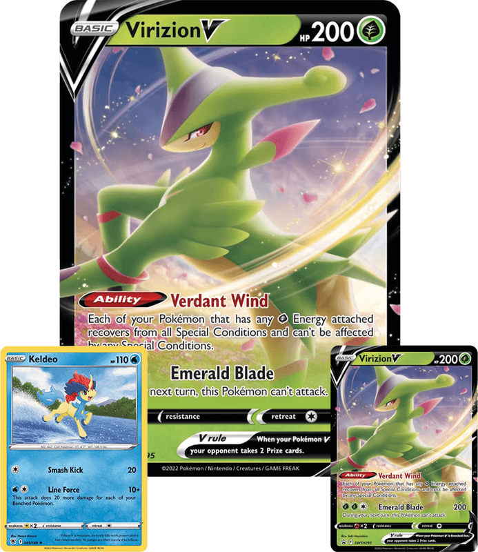 Pokemon TCG: Virizion V Box (New) - The Pokemon Company 500G