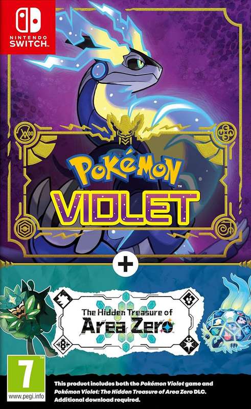 Pokemon: Violet + The Hidden Treasure of Area Zero DLC (NS / Switch)(New) - Nintendo 100G