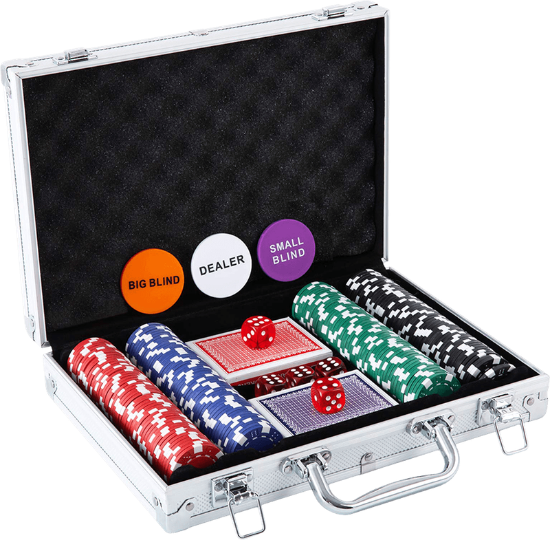 Poker Set with Aluminium Case - 200 Piece (New) - Various 3200G