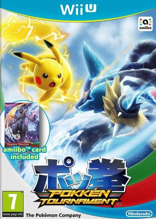 Pokken Tournament + Shadow Mewtwo Amiibo Card (Wii U)(New) - Nintendo 130G