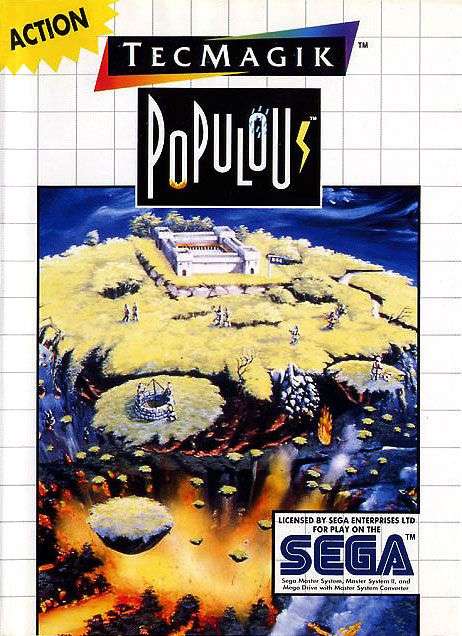 Populous [Grade B-](Master System)(Pwned) - TecMagik 180G