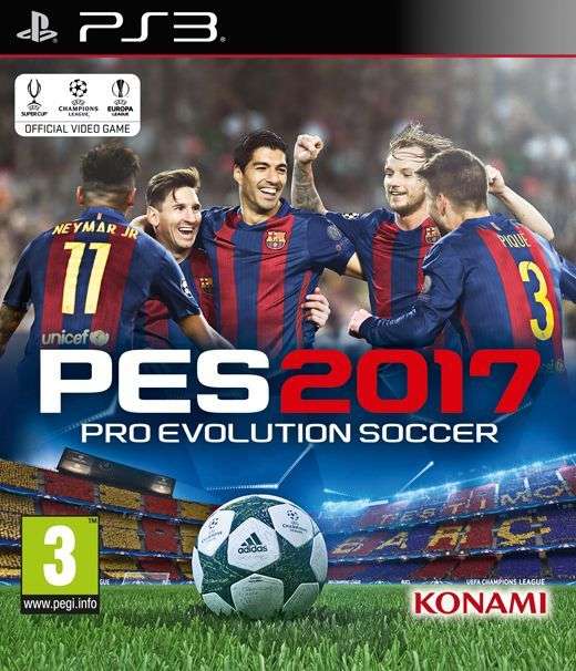 Pro Evolution Soccer 2017 (PS3)(Pwned) - Konami 120G