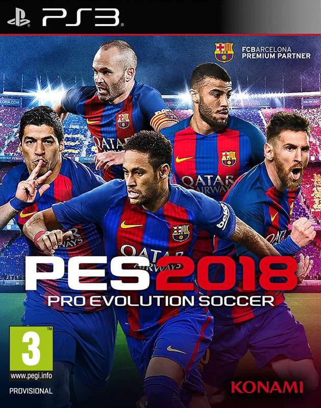 Pro Evolution Soccer 2018 (PS3)(New) - Konami 120G