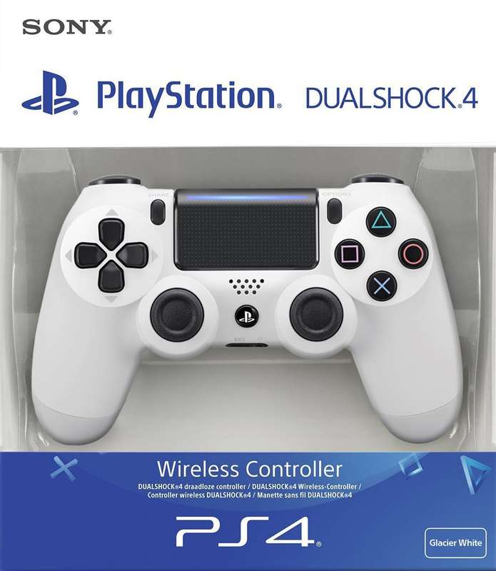 PlayStation 4 DualShock 4 Controller v2 - Glacier White (PS4)(New) - Sony (SIE / SCE) 950G