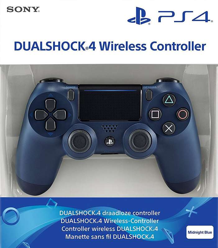 PlayStation 4 DualShock 4 Controller v2 - Midnight Blue (PS4)(New) - Sony (SIE / SCE) 950G