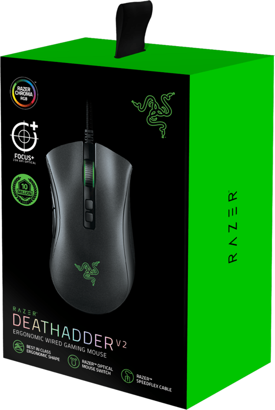 Razer DeathAdder V2 - Ergonomic Wired Gaming Mouse (PC)(New) - Razer 600G