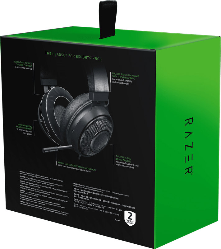 Razer Kraken Tournament Edition Wired Gaming Headset - Black (PC / PS4 / Switch / Xbox One)(New) -
