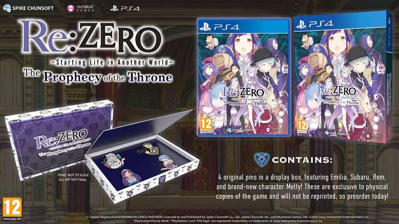 Re: Zero -Starting Life in Another World-: The Prophecy of the Throne (PS4)(New) - Numskull Games