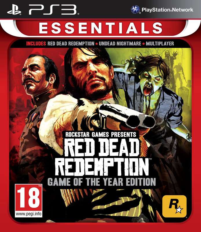 Red Dead Redemption - Game of the Year Edition - Essentials (PS3)(New) - Rockstar Games 120G