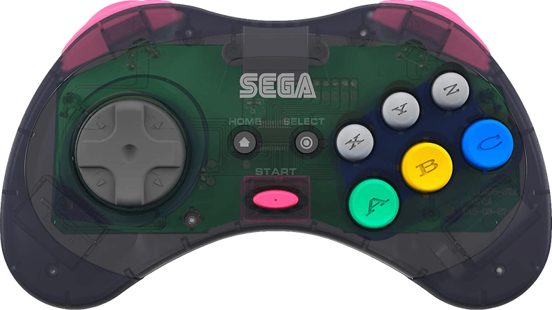 Retro-Bit SEGA Saturn 8 Button Wireless Bluetooth Controller - Slate Grey (PC / PS3 / Switch)(New)