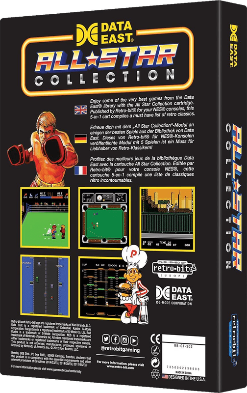 Data East All-Star Collection (NES)(New) - Retro-Bit 250G