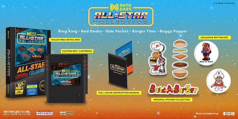 Data East All-Star Collection (NES)(New) - Retro-Bit 250G
