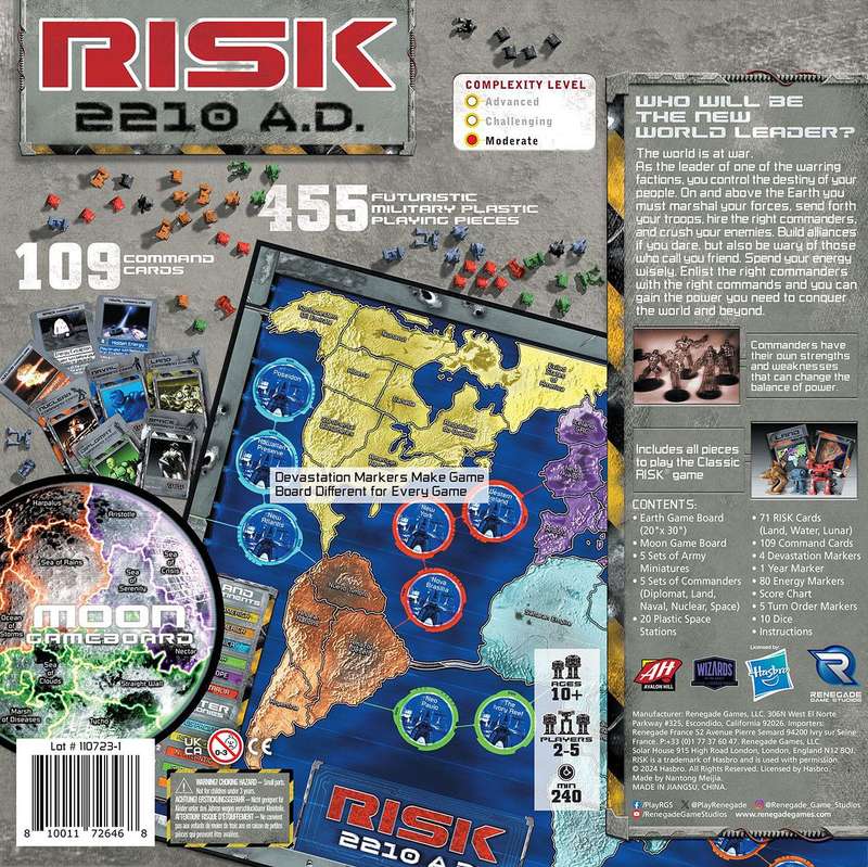 Risk 2210 A.D. (New) - Renegade Game Studios 1400G
