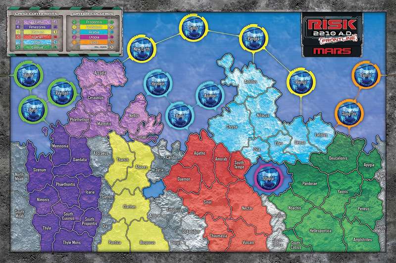 Risk 2210 A.D.: Frontline Expansion (New) - Renegade Game Studios 1400G