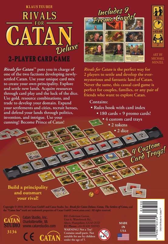 Rivals for Catan - Deluxe 2-Player Card Game (New) - Catan Studio 1000G