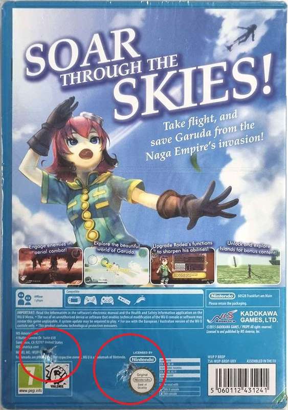 Rodea: The Sky Soldier *See Note* (Wii / Wii U)(New) - NIS America / Europe 130G