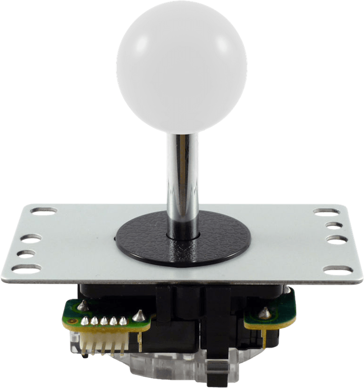 Sanwa JLF-TP-8YT Ball Top Joystick - White (Arcade)(New) - Sanwa Denshi 250G