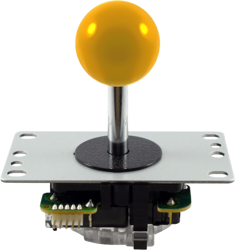 Sanwa JLF-TP-8YT Ball Top Joystick - Yellow (Arcade)(New) - Sanwa Denshi 250G