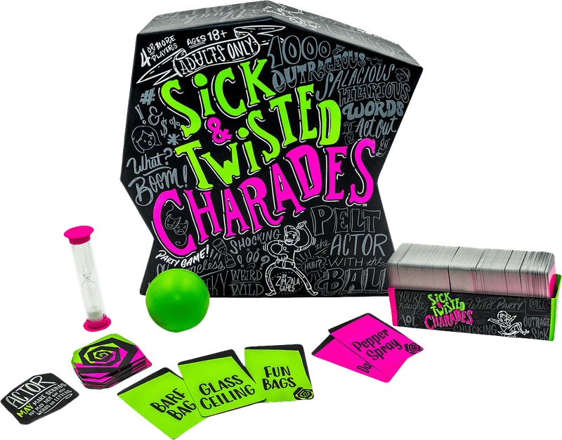 Sick & Twisted Charades Party Game (New) - Wonder Forge 500G