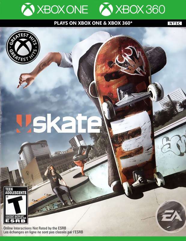 Skate 3 - Platinum / Greatest Hits (NTSC/U)(Xbox 360)(New) - Electronic Arts / EA Sports 130G
