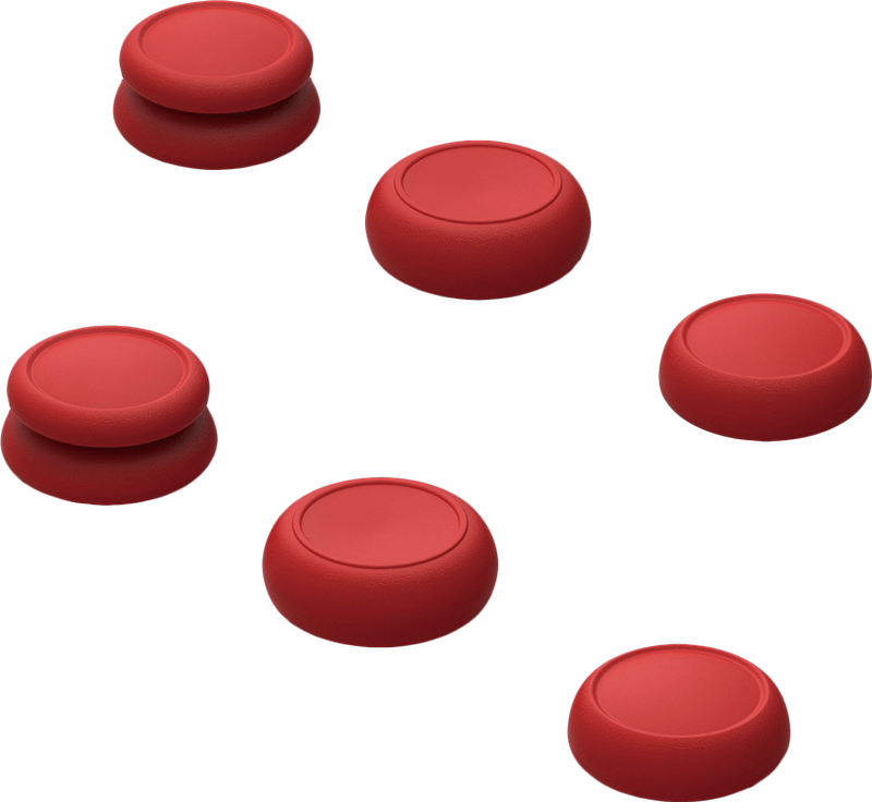 Skull & Co. Nintendo Switch Joy-Con Controller Thumb Grips Set - Mario Red (NS / Switch)(New) -