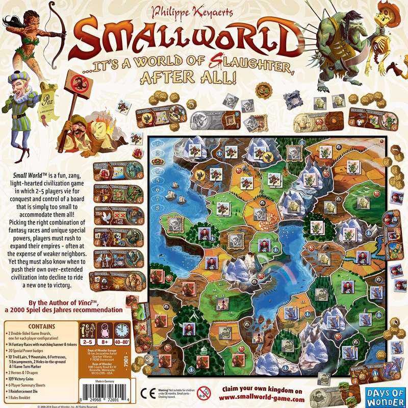 Small World (New) - Days of Wonder 1800G