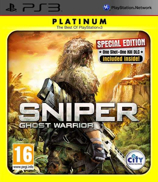 Sniper: Ghost Warrior - Platinum *See Note* (PS3)(Pwned) - CI Games / City Interactive 120G