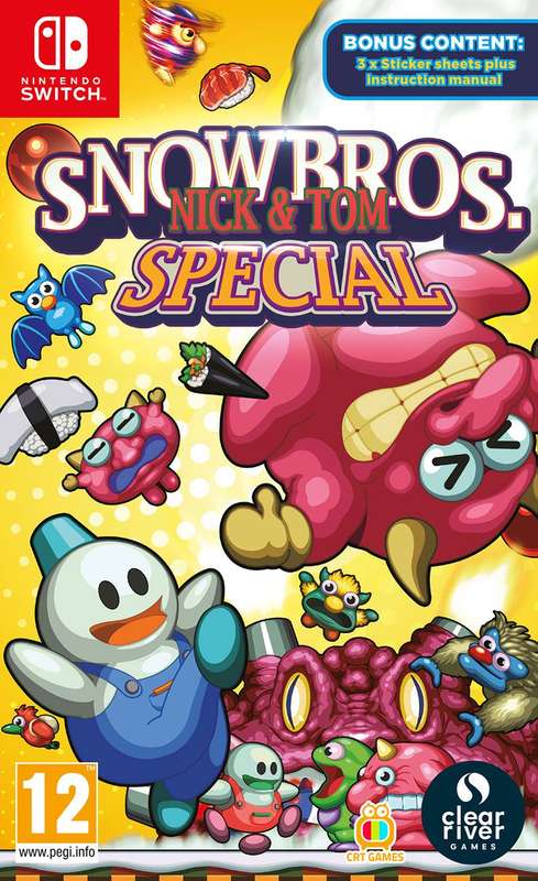 Snow Bros.: Nick & Tom Special (NS / Switch)(New) - Clear River Games 100G