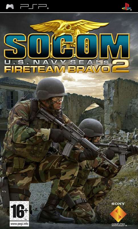 SOCOM: U.S. Navy SEALs: Fireteam Bravo 2 *Non-English Cover* (PSP)(Pwned) - Sony (SIE / SCE) 80G